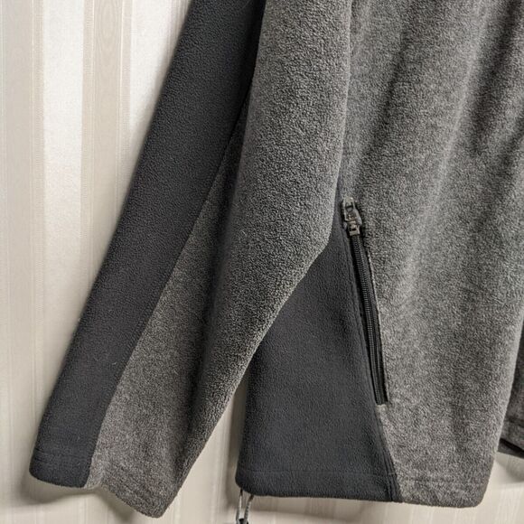 Champion Sweater Men Medium Fleece Full Zip Pullover Pockets Color Block Gray M - Picture 4 of 10